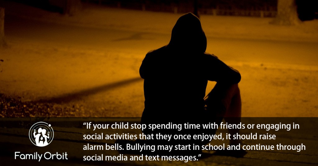 teen suffering cyber bullying