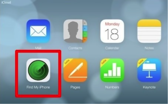 grey find my iphone icon